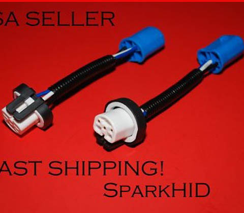 320 HIGH temp ceramic 9007 9004 POWER Connectors HID Xenon mustang socket 